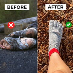 Adventure Barefoot Socks - Lightweight Barefoot Running & Athletic Toe Socks
