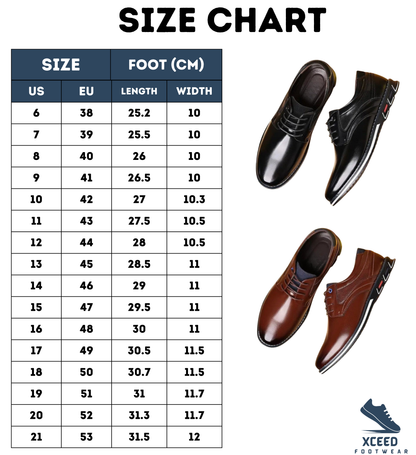 Men Orthopedic Leather Dress Shoes - Stay Comfortable in every occasion Work, Office or at Party