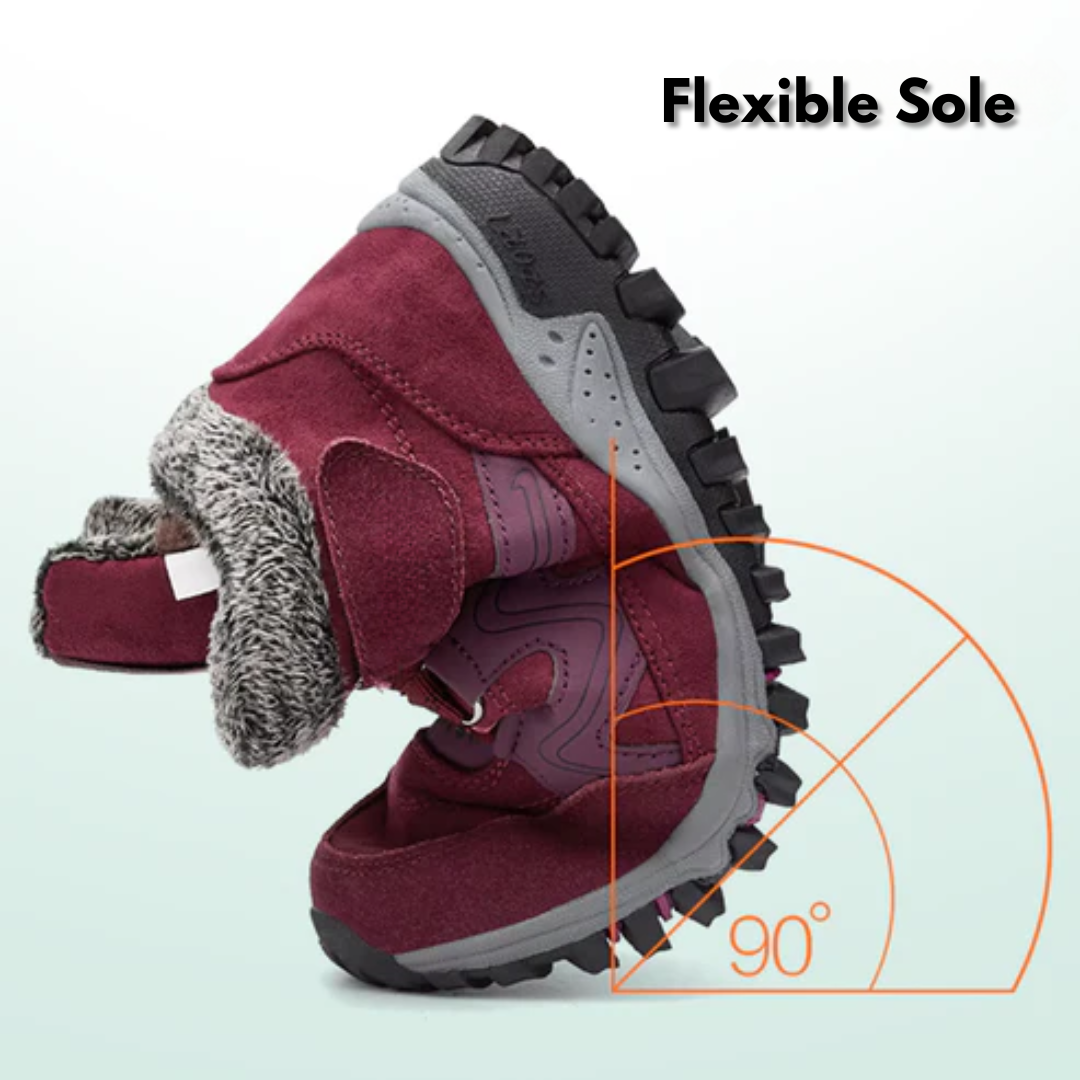 Women Faux Fur Orthopedic Sneaker