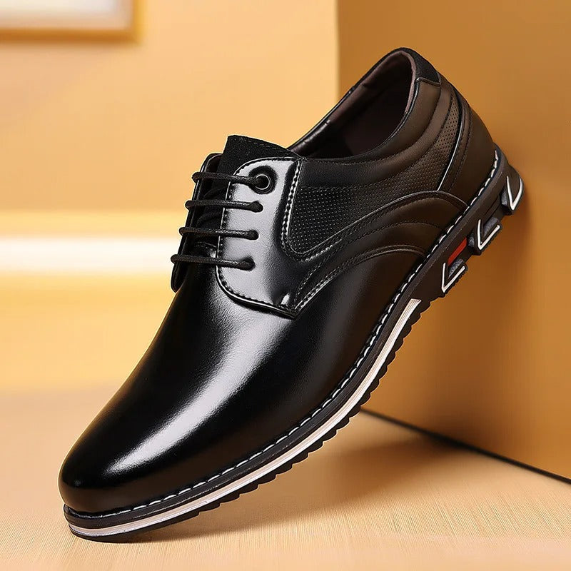 Men Orthopedic Leather Dress Shoes - Stay Comfortable in every occasion Work, Office or at Party