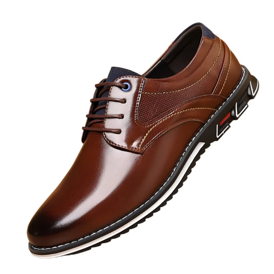 Men Orthopedic Leather Dress Shoes - Stay Comfortable in every occasion Work, Office or at Party