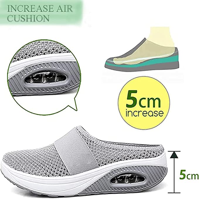 Slip-On Walking Shoes with Air Cushion