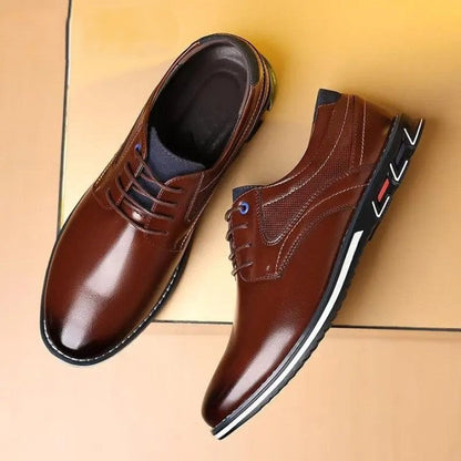 Men Orthopedic Leather Dress Shoes - Stay Comfortable in every occasion Work, Office or at Party