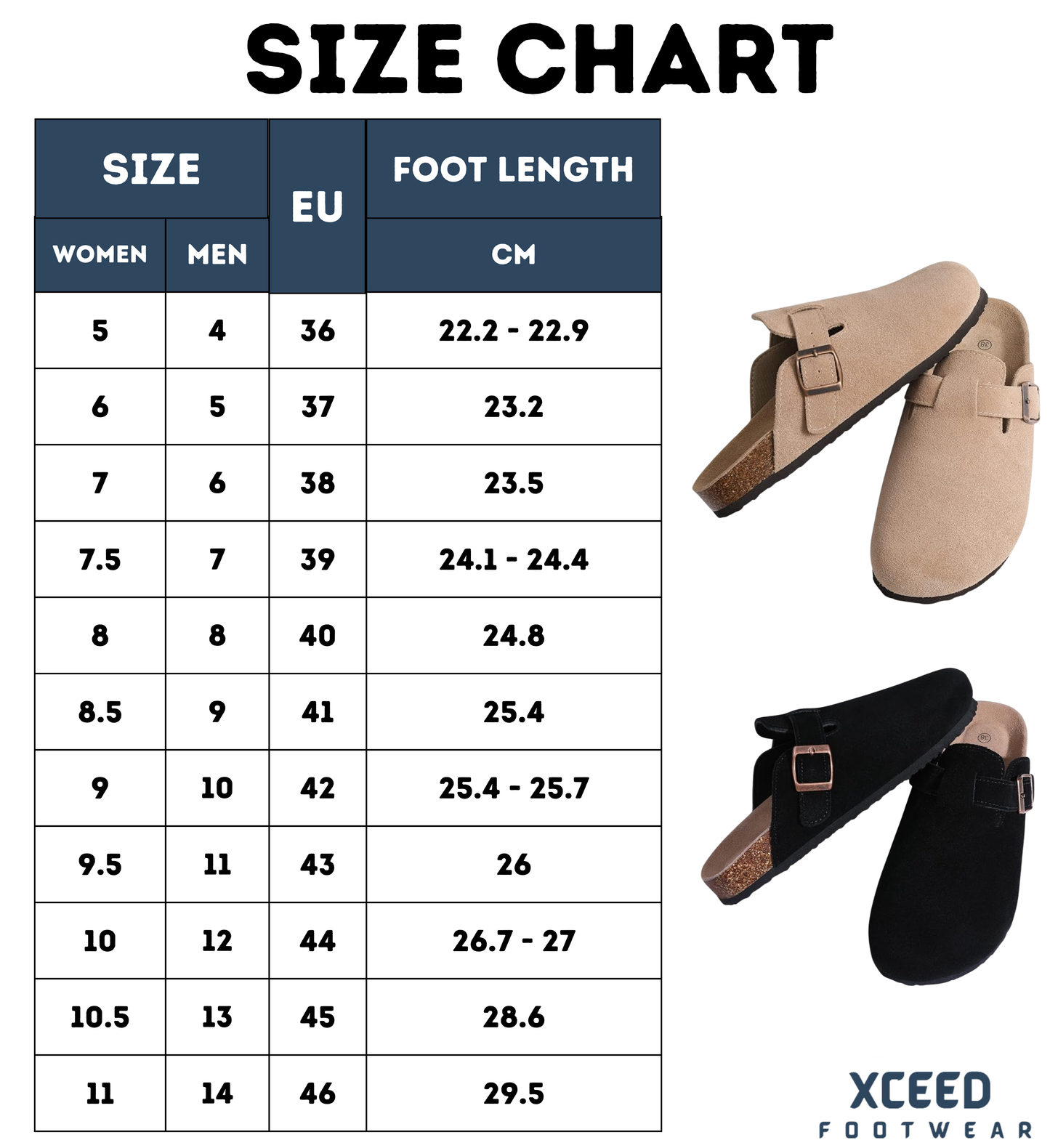Unisex Classic Cork Clogs - Cork Footbed, All-Day Comfort